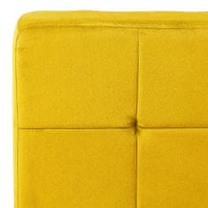 Greatstore Relaxační židle 65 x 79 x 87 cm hořčicově žlutá samet