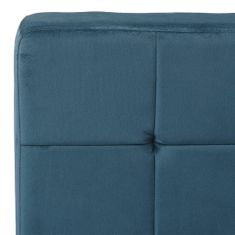 Greatstore Relaxační židle 65 x 79 x 87 cm modrá samet