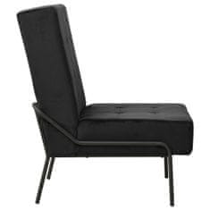 Greatstore Relaxační židle 65 x 79 x 87 cm černá samet