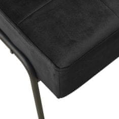 Greatstore Relaxační židle 65 x 79 x 87 cm černá samet