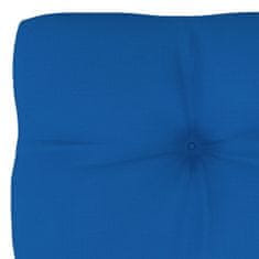 Greatstore Poduška na pohovku z palet královsky modrá 80 x 40 x 12 cm