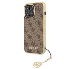 Guess Guess 4G Charms Zadní Kryt pro iPhone 13 Pro Brown