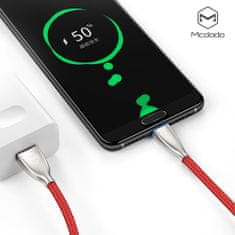 Mcdodo Mcdodo USB C kabel Excellence serie (Huawei Super charge), 5A, 1,5m, červený