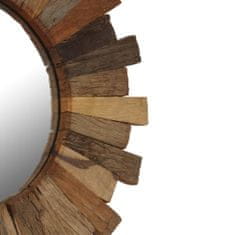 Greatstore Nástěnné zrcadlo masivní recyklované dřevo 70 cm