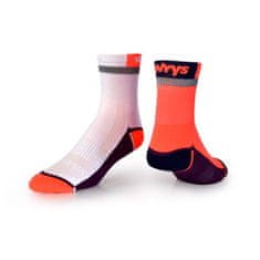 Vavrys Ponožky Vavrys Cykloponožky s reflexním pruhem 2-pack oranžová-bílá|40