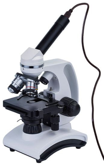 Levenhuk Discovery Atto Polar Digital Microscope + kniha Neviditelný svět