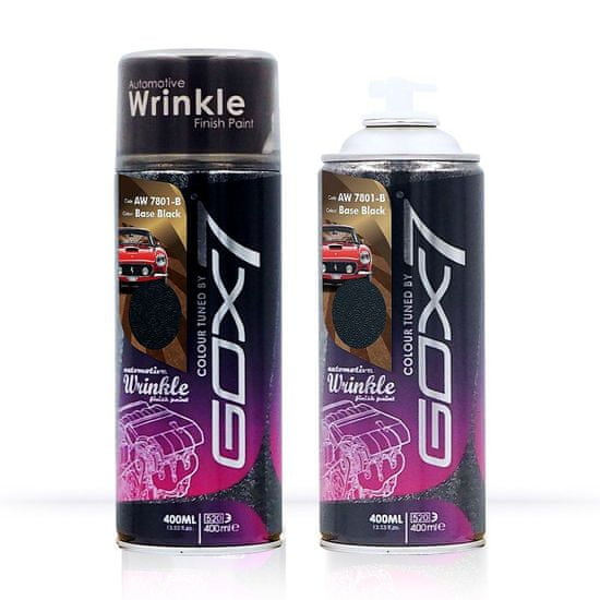 GOX7 EUROPE Wrinkle Gun Metal - strukturovaná vrásčitá barva s teplotní odolností