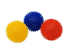 Kine-MAX Pro-Hedgehog Massage Ball - masážní míček ježek 9cm - modrý