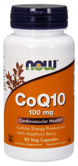 NOW Foods CoQ10 (koenzym Q10) + Hloh, 100 mg, 90 rostlinných kapslí