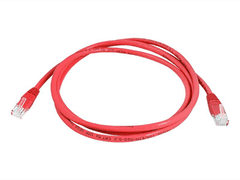 sapro UTP Patch Kabel Lexton RJ45 CAT5E 0,5m 8P8C 1:1 Červený