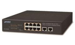 sapro Switch PLANET FSD-1008HP 8x PoE 802.3at 120W+ 2x 100Base-TX