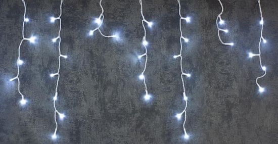 MAGIC HOME Řetěz Vánoce Icicle, 480 LED studená bílá, cencúľová, jednoduché svícení, 230 V, 50 Hz