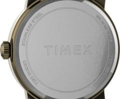 Timex Mod44 TW2T72700, černo-zlaté s koženým řemínkem