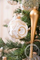 Decor By Glassor Vánoční rampouch zlatý mat