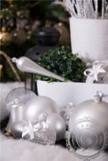 Decor By Glassor Vánoční rampouch stříbrný