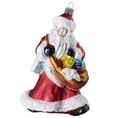 Decor By Glassor Vánoční figurka Santa s bubínkem