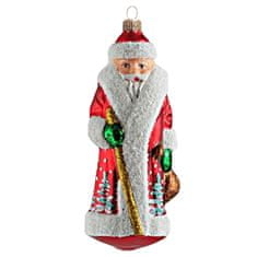 Decor By Glassor Vánoční figurka Santa s berlou