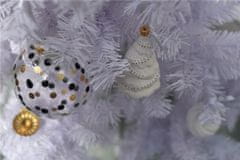 Decor By Glassor Skleněná vánoční koule puntíky (Velikost: 6)