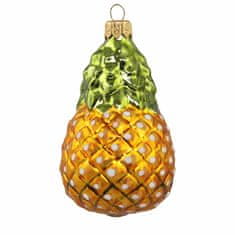 Decor By Glassor Skleněná ozdoba žlutý ananas