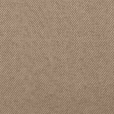 Greatstore Jídelní židle 2 ks taupe textil