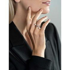 Emily Westwood Elegantní ocelový prsten s perlami WR1023S