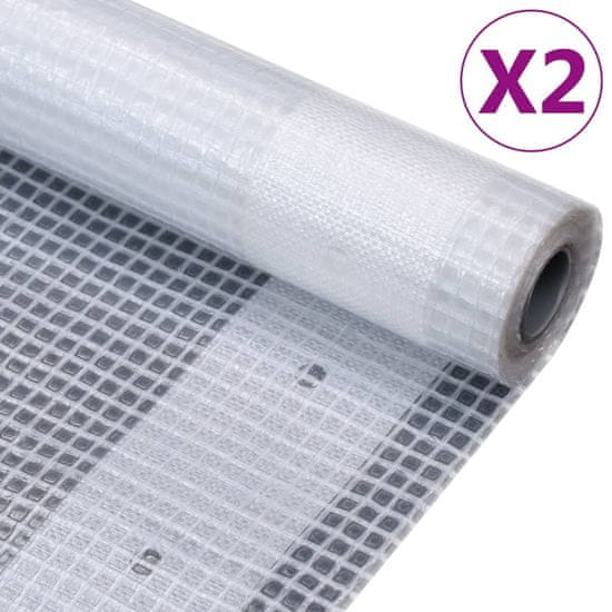 Vidaxl Krycí plachty 2 ks 260 g/m² 3 x 10 m bílé