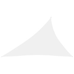 Greatstore Stínící plachta oxfordská látka trojúhelník 4 x 5 x 6,4 m bílá