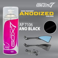 GOX7 EUROPE Anodized Black ,barva na kovové,hliníkové a galvanizované povrchy s teplotní rezistencí (new)