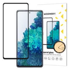 WOZINSKY Celoplošně lepené temperované tvrzené sklo 9H na Samsung Galaxy A72 black