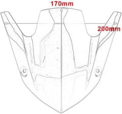 SEFIS Plexi štít kouřový Kawasaki Z1000 2015-2016