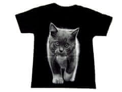 Motohadry.com Dětské tričko s kočkou TDKR 008, 4-6 let