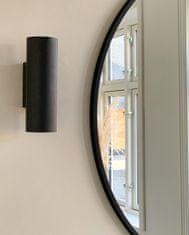 Villa Collection , Nástěnné kulaté zrcadlo na zeď Black 80 cm | Černá