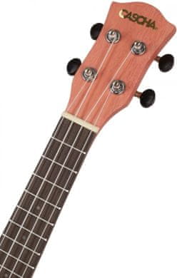 akustické sopránové ukulele Cascha 12 pražců lípa wpc materiál otevřená ladicí mechanika obal trsátka ladička škola hry na ukulele pro začátečníky