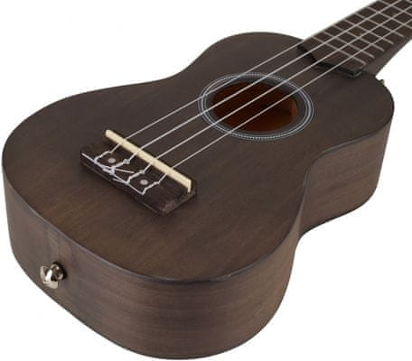 akustické sopránové ukulele Cascha 12 pražců lípa wpc materiál otevřená ladicí mechanika obal trsátka ladička škola hry na ukulele pro začátečníky