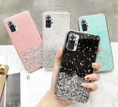 MobilPouzdra.cz Gelové třpytivé modré GLITTER STARS pouzdro na XIAOMI Redmi Note 10 Pro