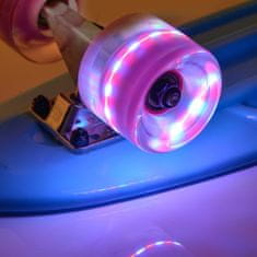 Meteor Pennyboard 23898 Blue s LED kolečky