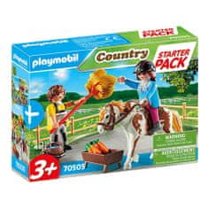 Playmobil Starter Pack koňská stáj doplňkový set , Jezdecký dvůr, 19 dílků