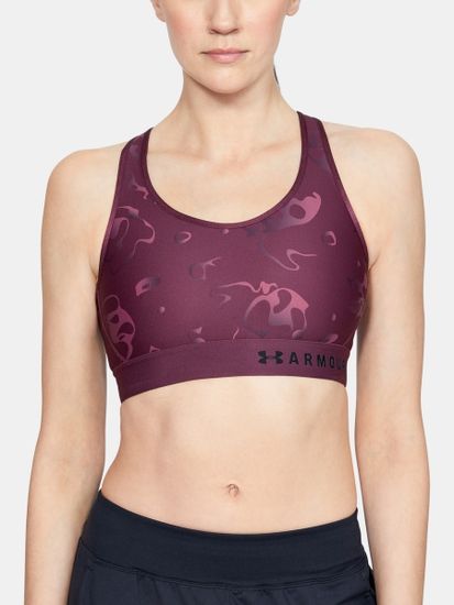 Under Armour Sportovní podprsenka Armour Mid Keyhole Print-PPL