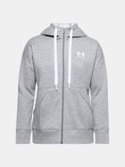 Under Armour Mikina Rival Fleece FZ Hoodie-GRY XS