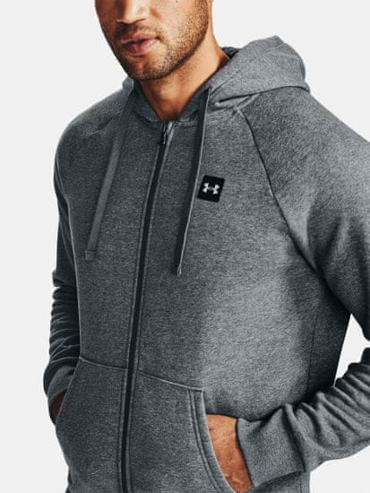 Under Armour Mikina UA Rival Fleece FZ Hoodie-GRY