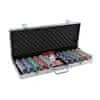 poker set 500 v kufříku Deluxe s označením hodnot