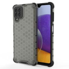 OEM Honeycomb pancéřové pouzdro se silikonovým rámem pro Samsung Galaxy A22 4G black