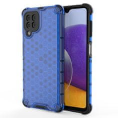 OEM Honeycomb pancéřové pouzdro se silikonovým rámem pro Samsung Galaxy A22 4G blue