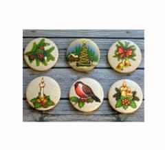 Kraftika 1 set merry christmas mix glue na dekoraci cabochon