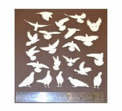 Kraftika 1 set birds cardboard cut, chipboards, cardboard decor