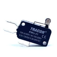 Tracon Electric Mikrospínač se zkrácenou pákou a kladkou 15mm 2 ks