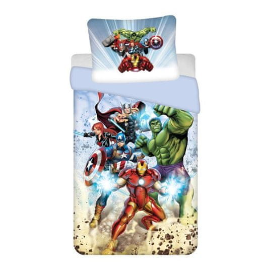 Jerry Fabrics Povlečení Avengers 02 micro Polyester, mikrovlákno, 140/200, 70/90 cm