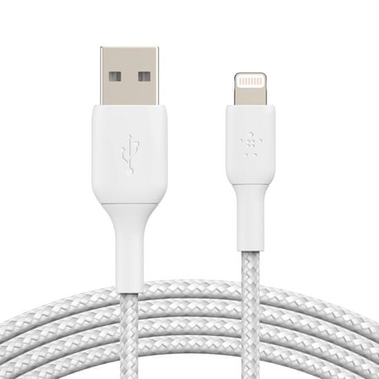 Belkin BoostCharge Lightning - USB kabel opletený Černá 2 metry