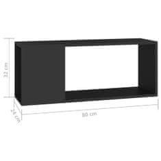 Greatstore TV stolek černý 80 x 24 x 32 cm dřevotříska