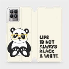 Mobiwear Flip pouzdro na mobil Realme 8i - M041S Panda - life is not always black and white